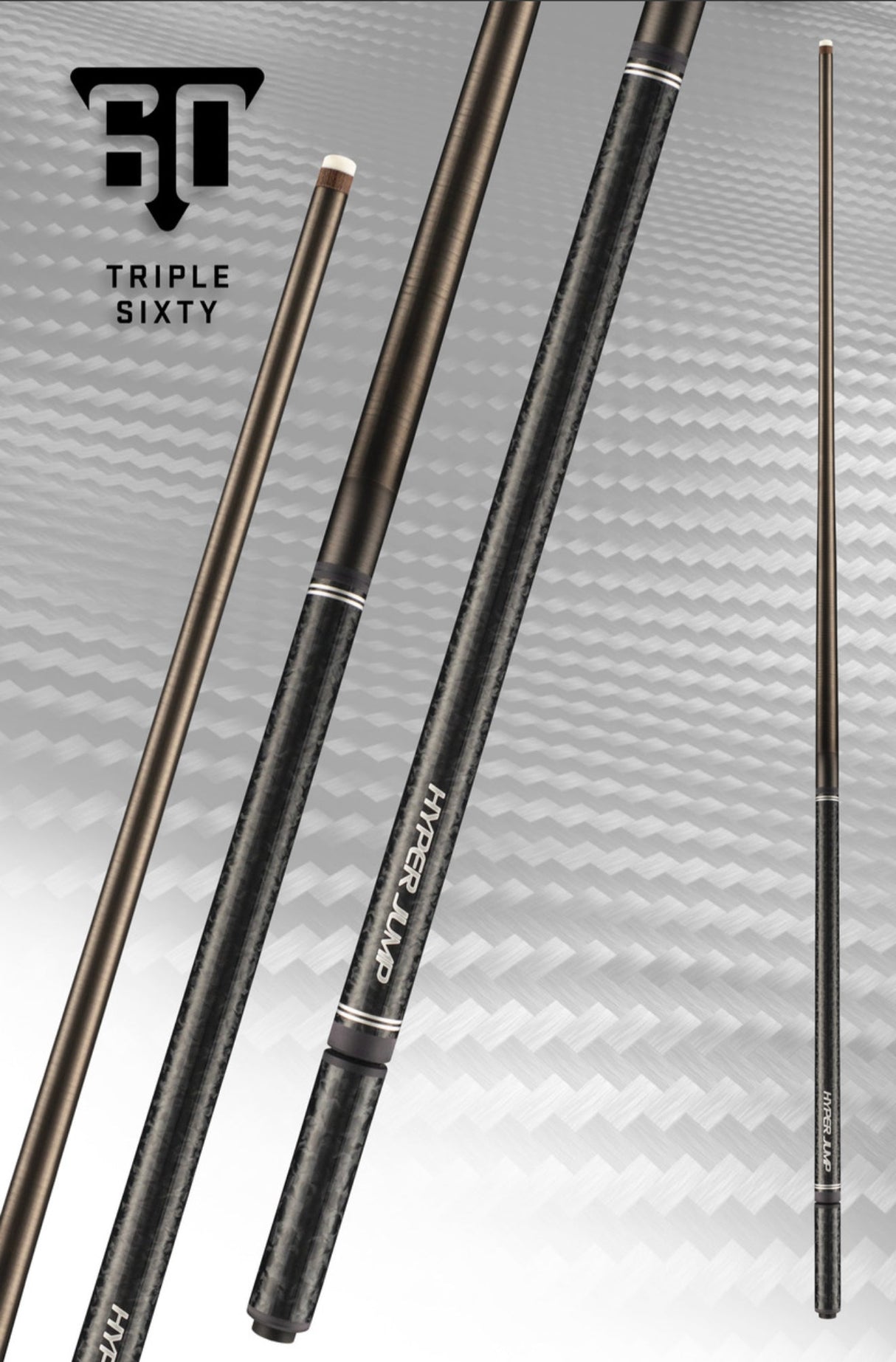 Triple 60 Hyper Jump Carbon Fiber Jump Cue
