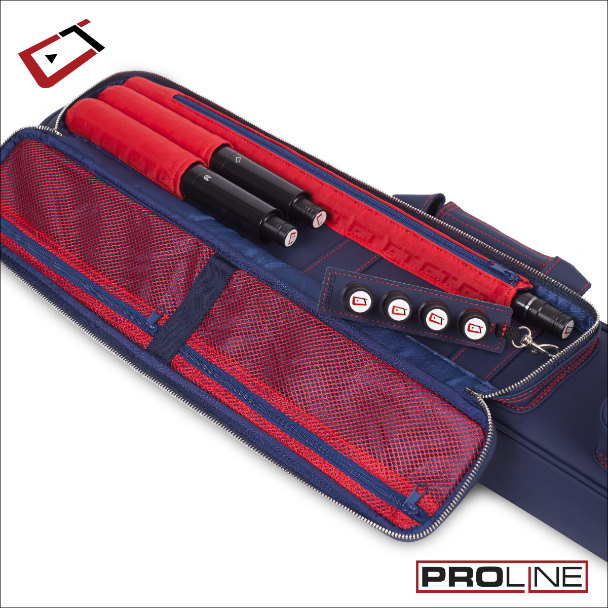 Cuetec Pro Line Navy 4×8 Soft Case