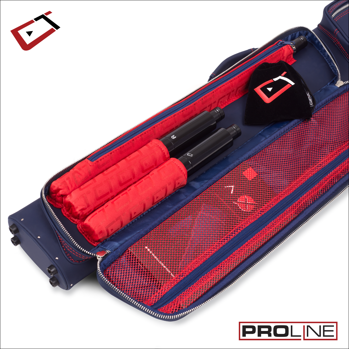 Cuetec Pro Line Navy 2X4 Hard Case