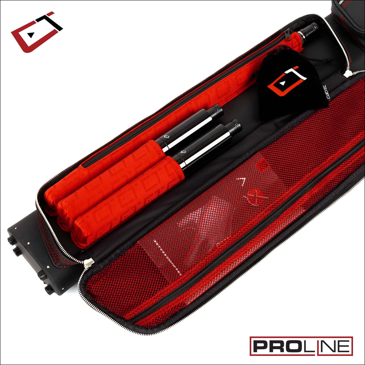 Cuetec Pro Line 2X4 Hard Case; Black
